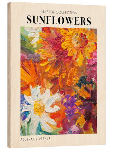 Tableau en bois Sunflowers, 2023