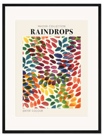 Gerahmter Kunstdruck Raindrops, 2023