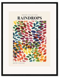 Gerahmter Kunstdruck Raindrops, 2023