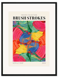 Gerahmter Kunstdruck Brush Strokes, 2023