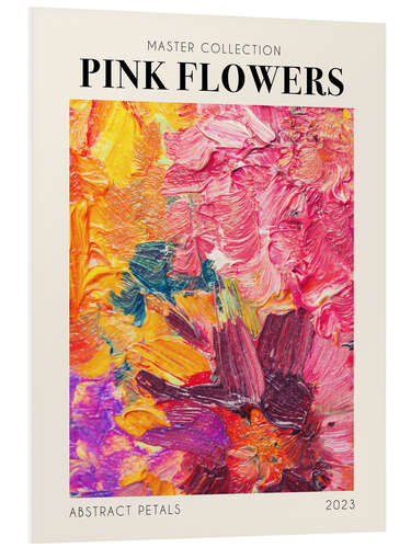 Foam board print Pink Flowers, 2023