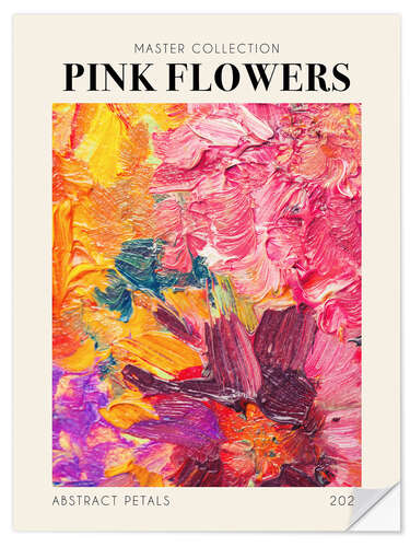 Sticker mural Pink Flowers, 2023