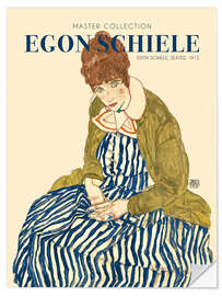 Vinilo para la pared Edith Schiele, seated, 1915
