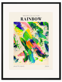 Gerahmter Kunstdruck Rainbow - Palette Knife, 2023