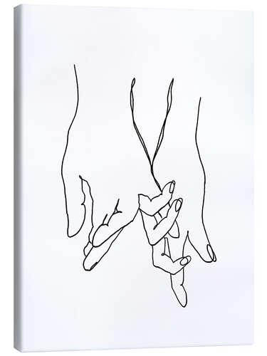 Canvas print Hand in Hand