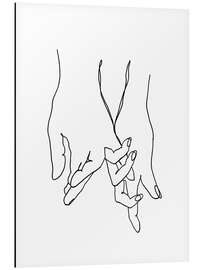 Magnettafel Hand in Hand