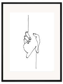 Gerahmter Kunstdruck Helfende Hände