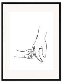 Gerahmter Kunstdruck Halt dich fest