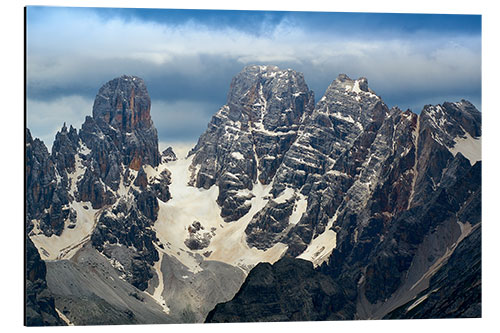 Stampa su alluminio Monte Cristallo and Piz Popena, Dolomites