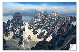 Vinilo para la pared Monte Cristallo and Piz Popena, Dolomites