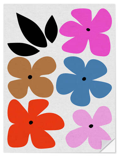 Sticker mural Abstract Spring Flowers