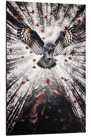 Cuadro de aluminio Majestic Owl in Autumnal Forest - Gen Z