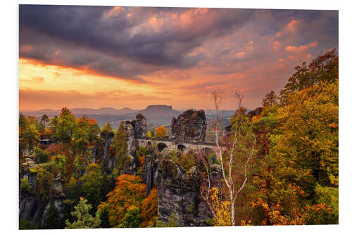 PVC print Bastei, Saxon Switzerland