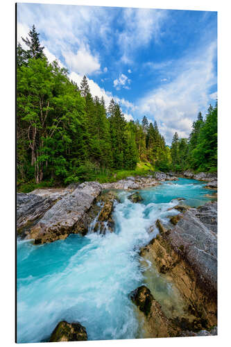 Aluminium print On the Wild River