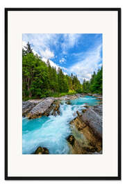 Gerahmter Kunstdruck Am wilden Fluss