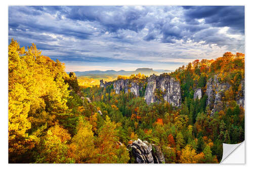 Wall sticker Autumn Mood Saxon Switzerland