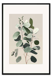 Gerahmter Kunstdruck Eucalyptus Zweige II