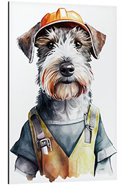 Aluminiumtavla Builder Terrier