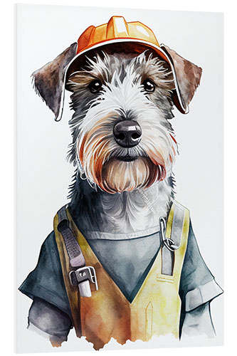 Foam board print Builder Terrier