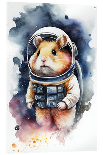 Acrylic print Space Hamster