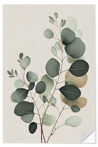 Naklejka na ścianę Eucalyptus Branches I