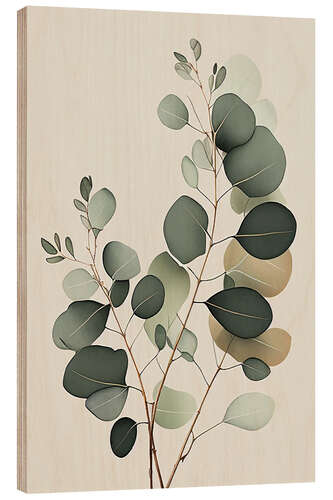 Cuadro de madera Eucalyptus Branches I