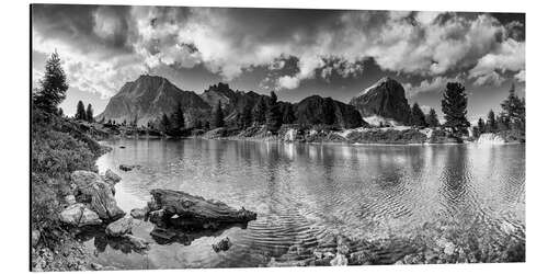 Aluminium print Lìmedes Lake, Dolomites