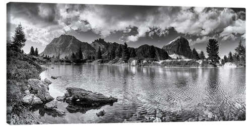 Leinwandbild Lìmedes-See, Dolomiten