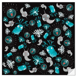 Sticker mural Plankton, the tiniest creatures in the sea