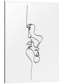 Magnettafel Line Art Love