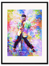 Gerahmter Kunstdruck Elvis Presley Pop Art