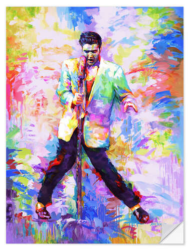 Naklejka na ścianę Elvis Presley Pop Art