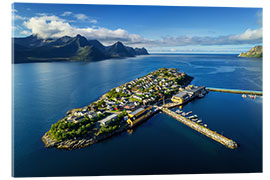 Acrylglas print Fishing Village in Northern Norway