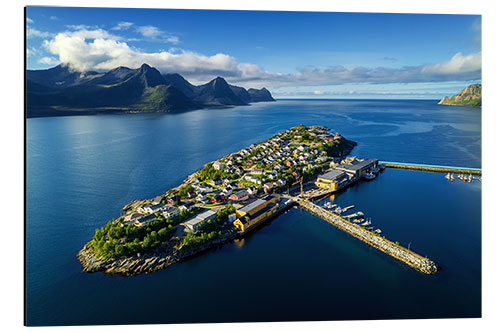 Aluminium print Fishing Village in Northern Norway