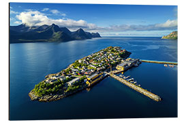 Alumiinitaulu Fishing Village in Northern Norway