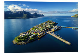 Cuadro de PVC Fishing Village in Northern Norway