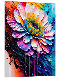 Foam board print Dripping Flower