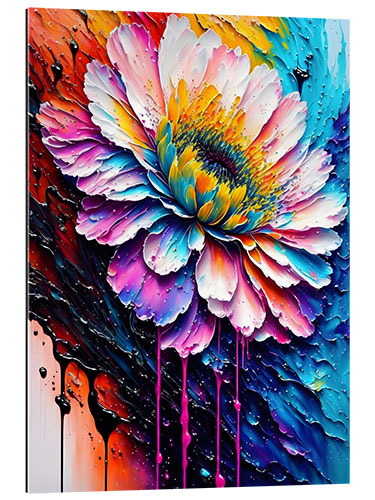 Tableau en plexi-alu Dripping Flower