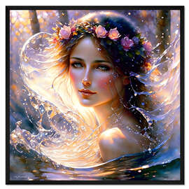 Gerahmter Kunstdruck Wassernymphe