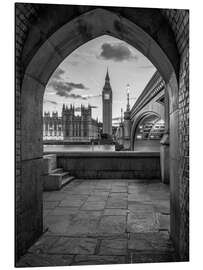 Stampa su alluminio Big Ben and Westminster Bridge