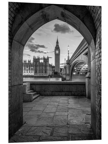 PVC-tavla Big Ben and Westminster Bridge