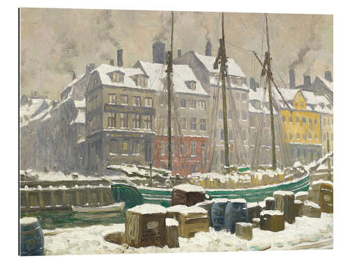 Galleritryck Winter Day in Nyhavn, 1924