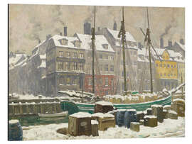 Magnettafel Wintertag in Nyhavn, 1924