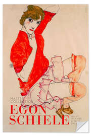 Wandsticker Wally in a Red Blouse, 1913