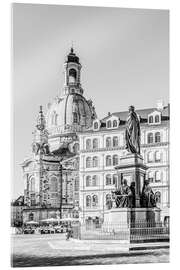 Acrylic print  View of the Elbe and the Old Town of Dresden - Olaf Protze