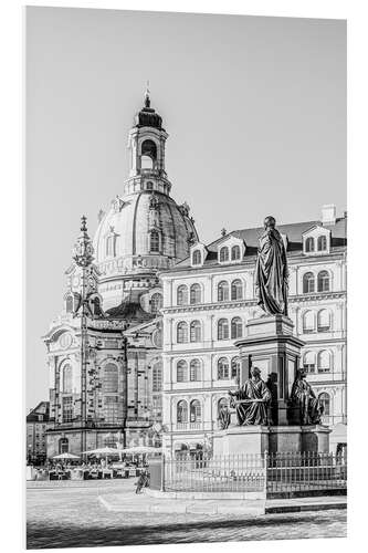 Tableau en PVC View of the Elbe and the Old Town of Dresden