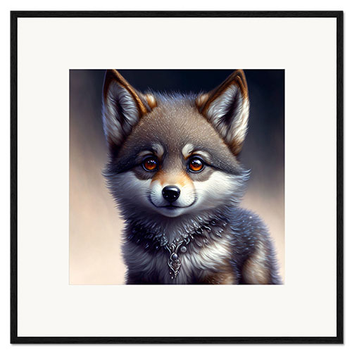 Framed art print Little Wolf I