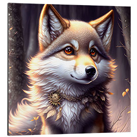 Aluminium print Little Wolf II