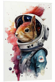 Foam board print Space Squirrel