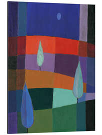 Magnettafel Blaue Zypressen